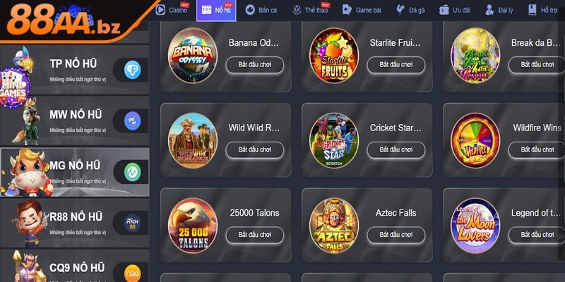 Các tựa game slot được thiết kế logic giúp dễ dàng thao tác